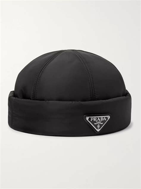 prada beanie hat womens|prada nylon beanie.